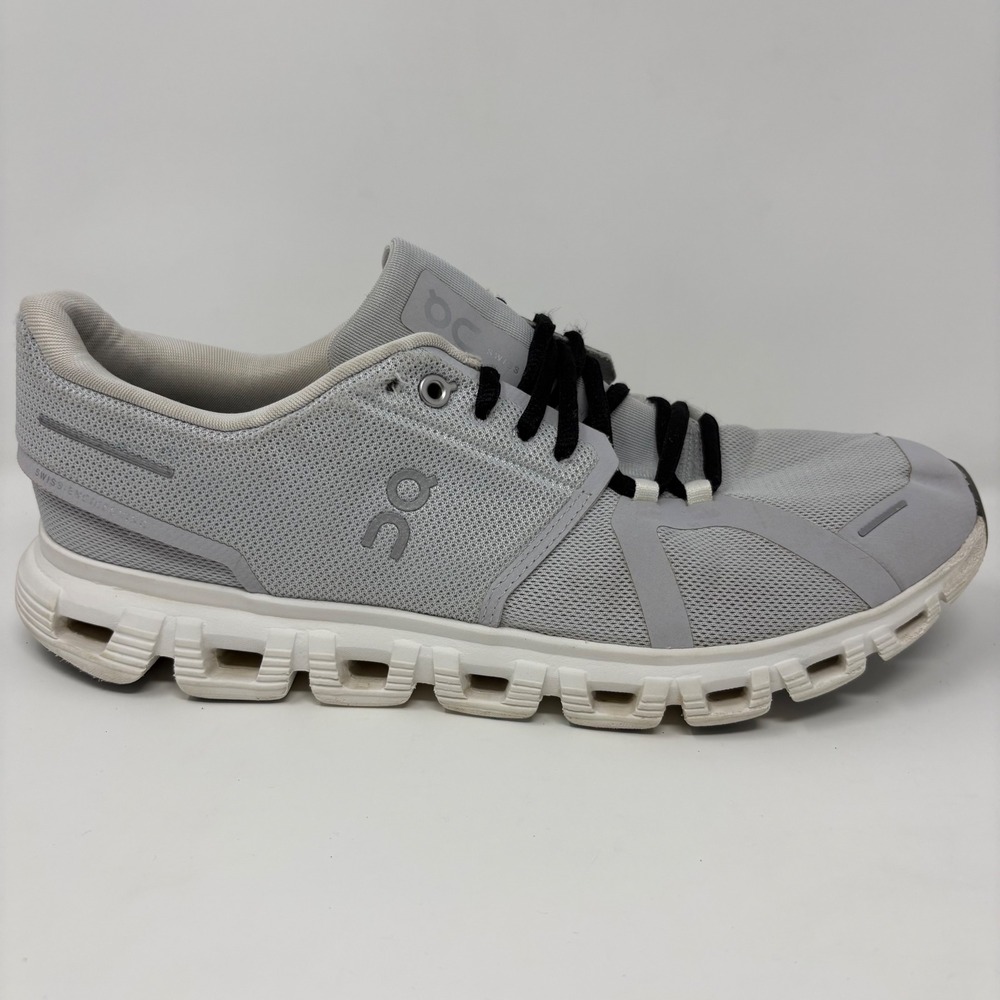 On Cloud 6 Mens Size 11 Grey White Running Shoes (3MF10070070)